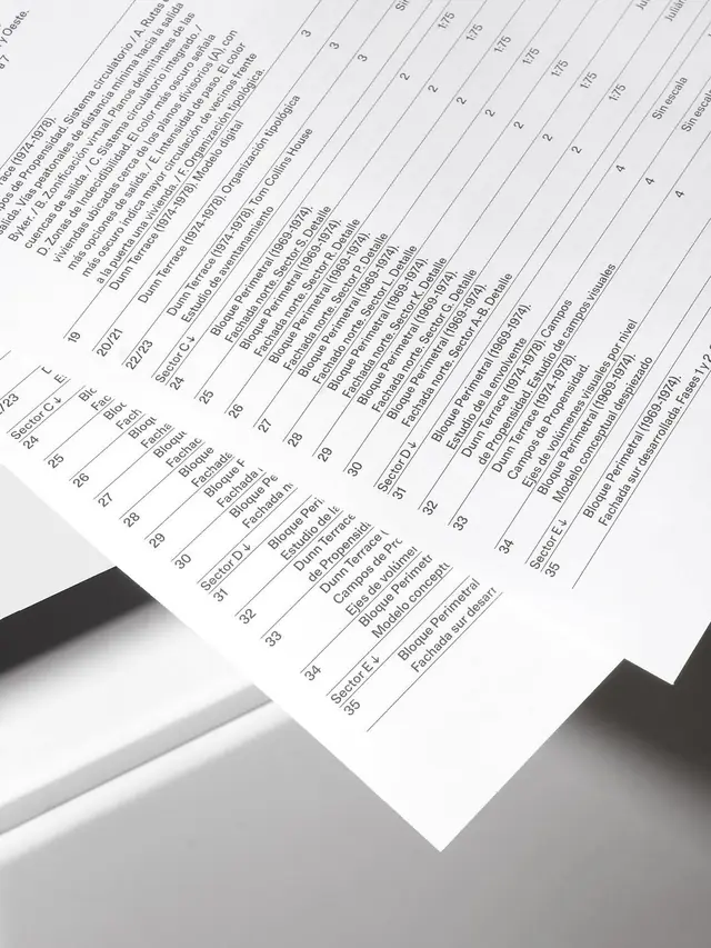 Stack of printed research pages